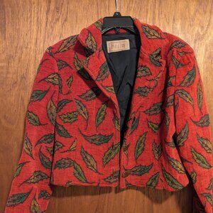 Vintage Painted Pony Tapestry Jacket Fall Leaves